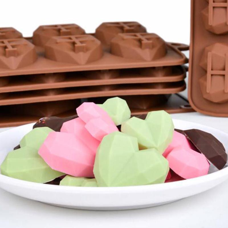 15 wnęk Mini forma do czekolady w kształcie serca Silikonowe formy do cukierków Gummy Jelly Mold
