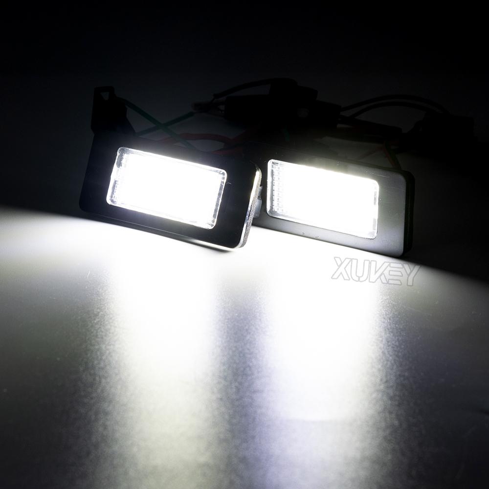 2PC Auto White CANbus Car LED nummer Nummerskilt lys for SKODA Octavia 3 5E A7 Rapid Facelift Fabia MK2 MK3 Yeti Superb B6