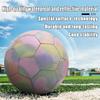 Fantecia Reflective Football with Shiny Size 5 Ball for and Adults Training Pump, Girls, Teens,