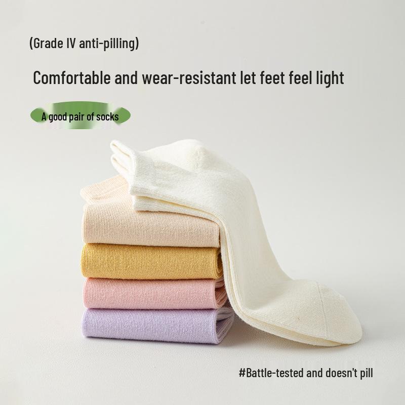 Damen Sommer Dünne Baumwollsocken - Kurz, Atmungsaktiv, Nahtlos, Schweißabsorbierend Candy-Farben für Frühling/Sommer.