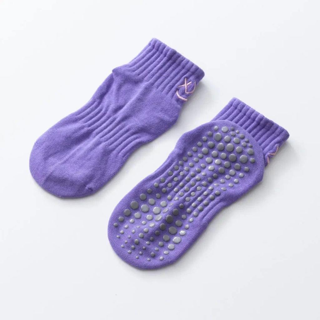 Neue feste Farbe, einfache, rutschfeste, atmungsaktive Yogasocken, Pilatessocken für Damen, Indoor-Tanz, Fitness, Gymnastik, Training, Sport-Socken