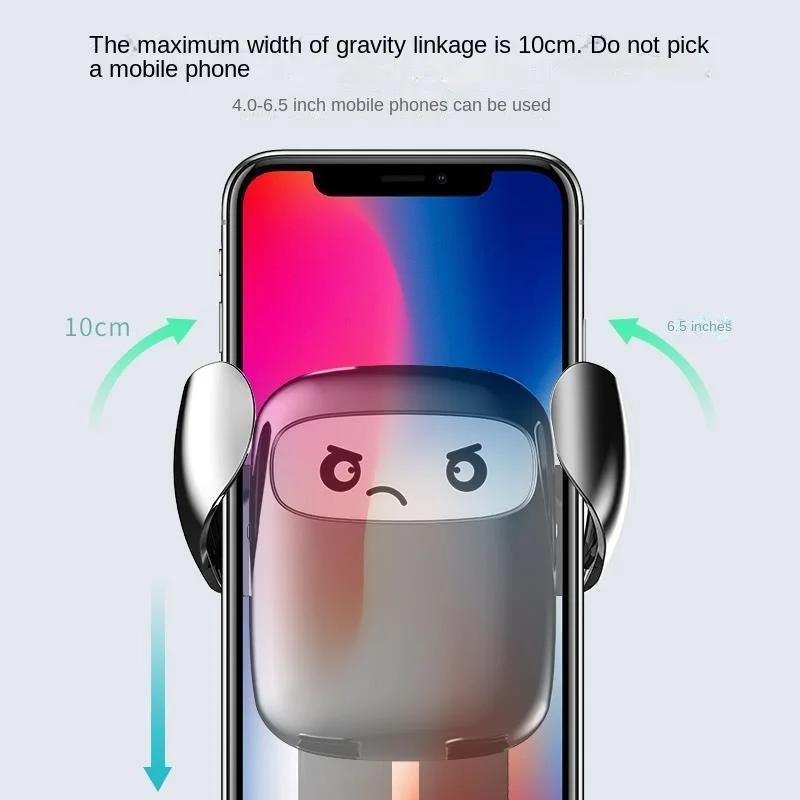 Creative Cartoon Car Vent Phone Holder - Adjustable Air Vent Clip Mount with GPS Dashboard Stand for All Smartphones