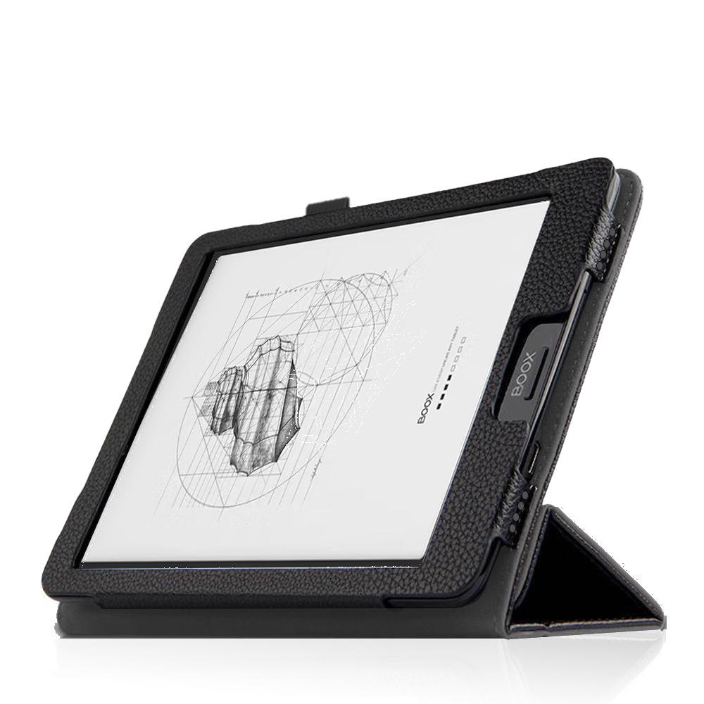 Onyx BOOX Nova 2/3/5 Lederschutzhülle mit Ständer und Handhalter für 7,8-Zoll E-Reader.