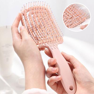 Hohlkamm für den Heimgebrauch, Kämme für trockenes und nasses Haar, Voluminöse Massage-Rippenkämme mit großem Bogen, Geeignet für alle Frisuren
