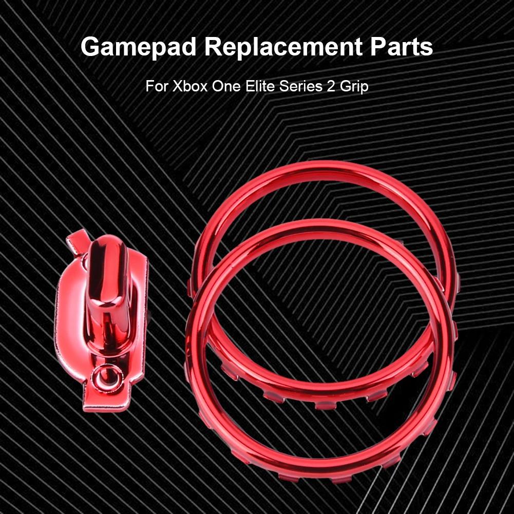 Accent Joystick Rings Accessories for Xbox One Elite Series 2 Profile Switch Buttons with Screwdriver Matte Chrome Plated