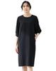 AC by Alpha Cubic Tuck Sleeve Dress and UV Size Black Bi-Motion (Cooling Protection), Women's, 353791,