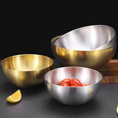 Creative Korean Stainless Steel Salad Bowl Large Capacity Instant Noodle Fruit Ramen Bowls Household Tableware Food Container