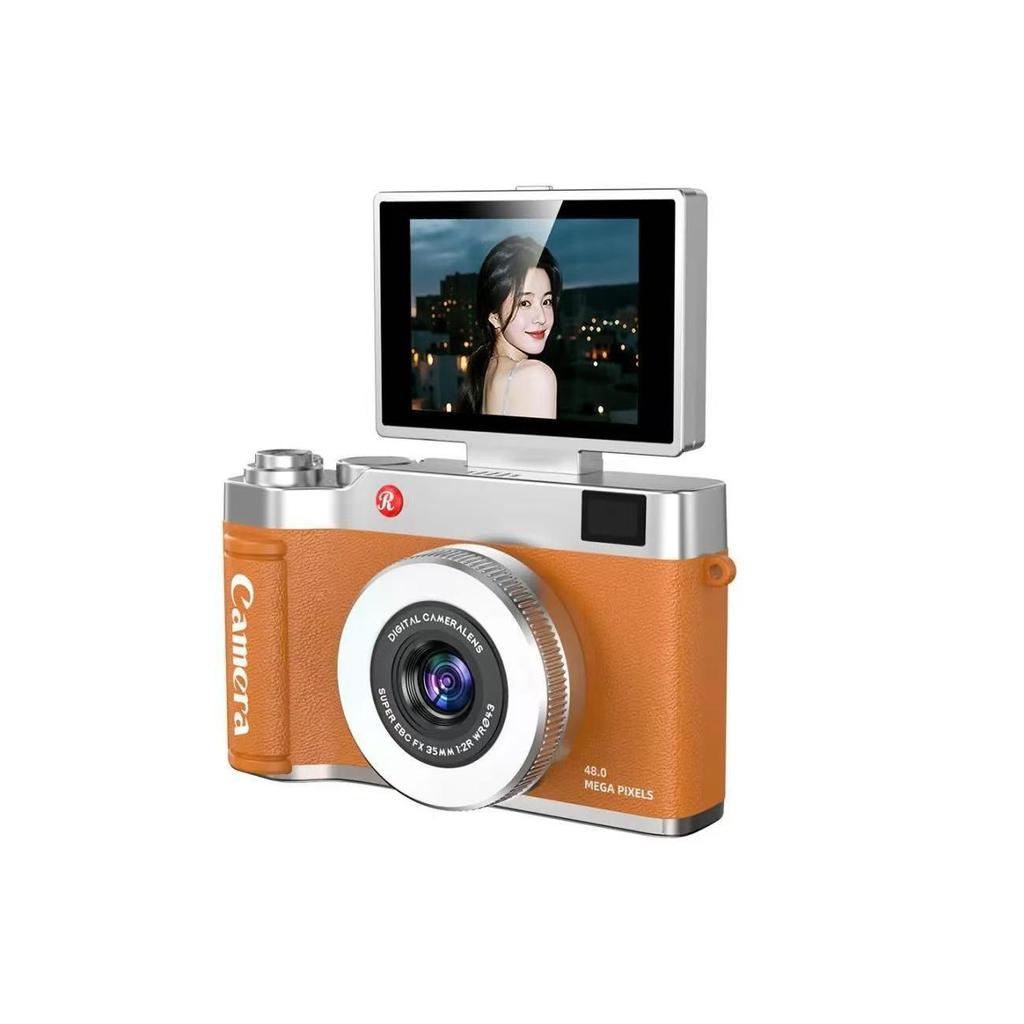 2026 Retro 4K HD Flip Screen Mirrorless Digital Camera for Students & Travel