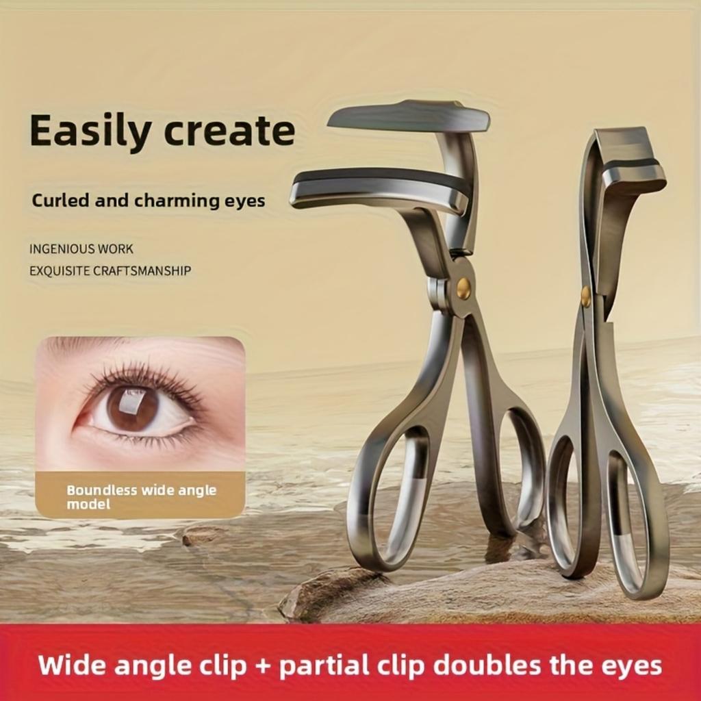 All Metal Stainless Steel Heavy-duty Eyelash Curler, Designed for Long-lasting Curling and Eyelash Shaping, Specifically for Eye Curves