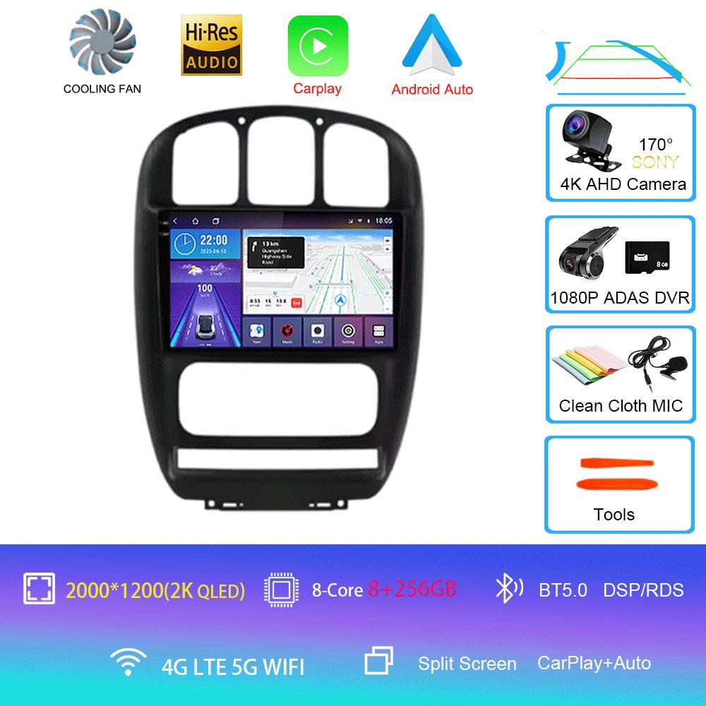 For Dodge Caravan 4 For Chrysler Grand Voyager RS 2000 - 2012 Android 14 Carplay Auto Car Radio Multimedia Video Player Screen