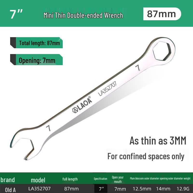 LAOA Stainless Steel Ultra-thin Combination Wrench