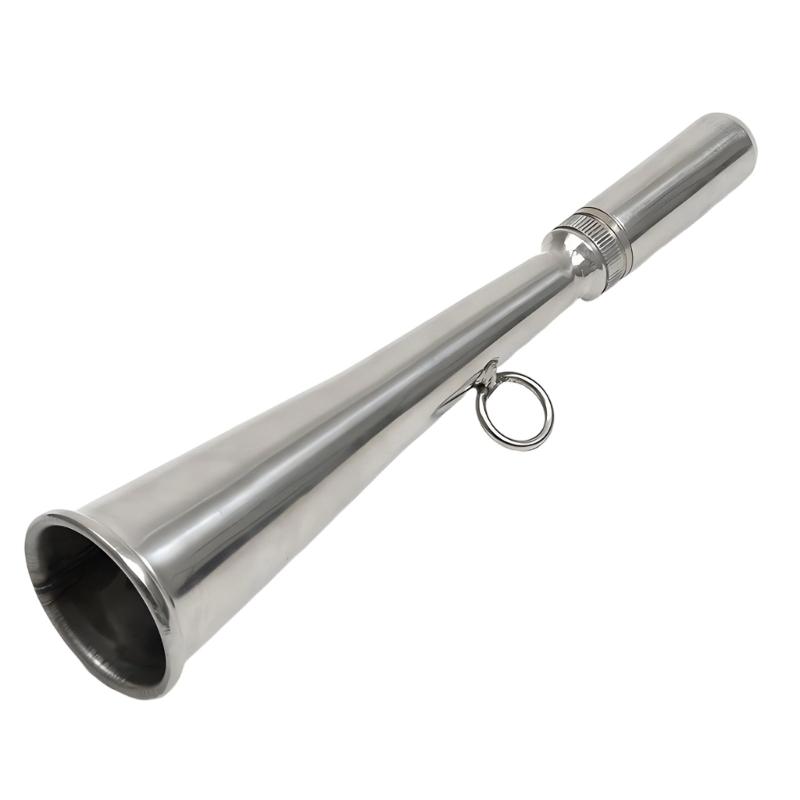 Marine Handheld Foghorn Stainless Steel Loud Air Horn High Decibel Marine Horn for Fishing Boats Yacht Accessories