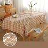Checkered Table Cloth for Household Waterproof and Oil Resistant Dining Table Cloth Rectangular Durable and Easy To Maintain