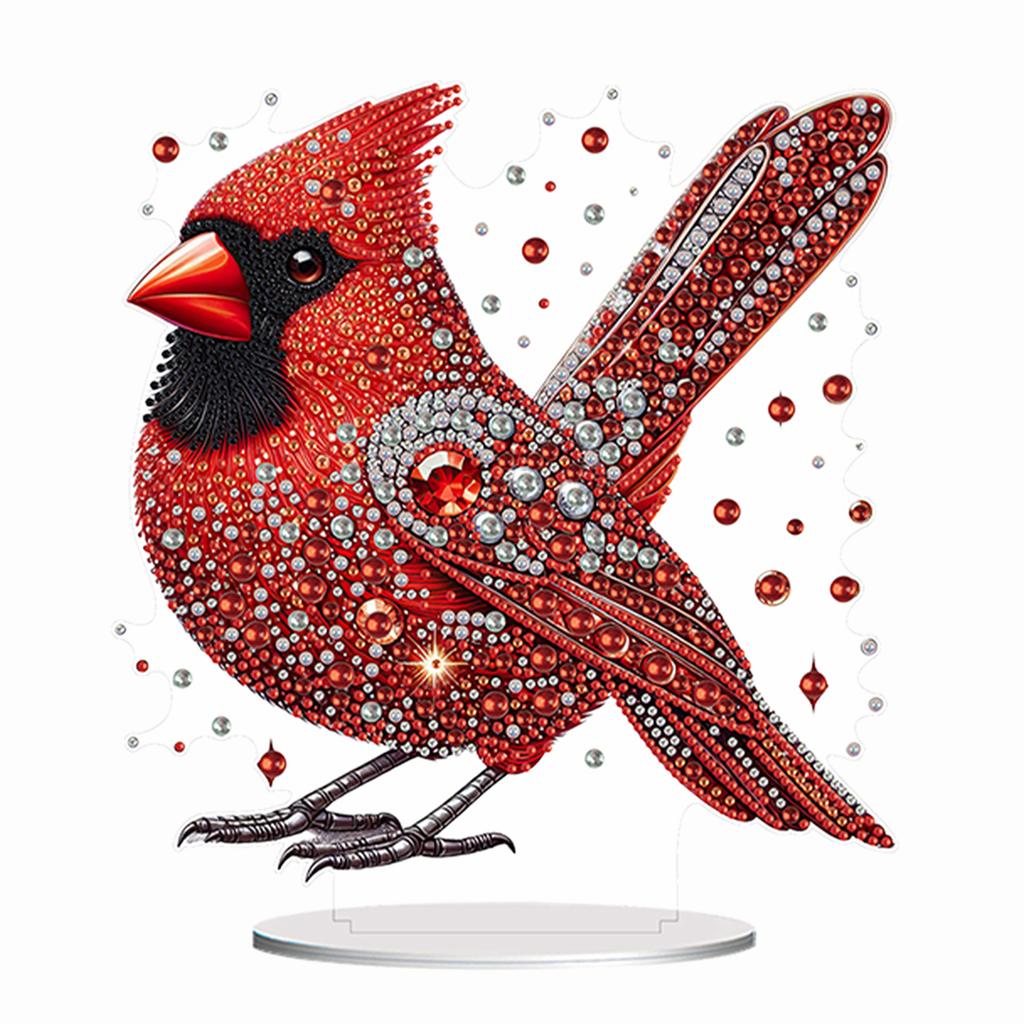Acrylic Special Shaped Cute Animal Diamond Painting Tabletop Ornaments Kit Diamond Painting Desktop Decorations for Office Decor
