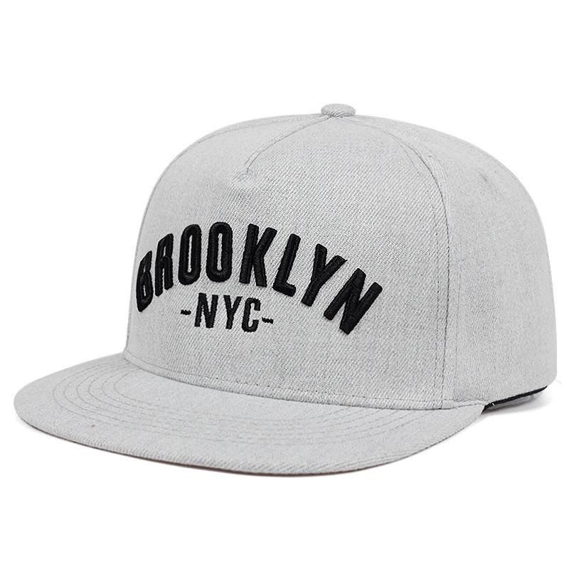 Brooklyn Nyc Cotton Baseball Cap With Embroidered Logo For Casual Men Women