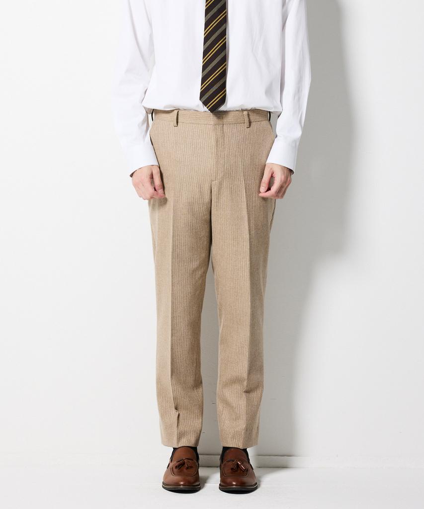 STCO Italy Guabello 100% Wool Ribbed Suit Setup Beige (Classic Fit)_Ssjvd95Set (B Type)