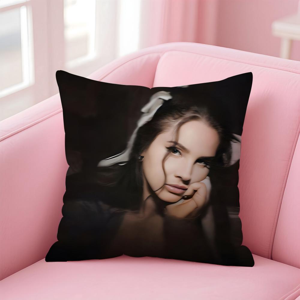 Singer Music Lana Del ReyR Cushion Cover Pillow Case Soft Skin Friendly Fabric  Concealed Zipper