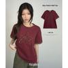 The Pink MareT Oversized Check Roll Up STar PaTch T shirT