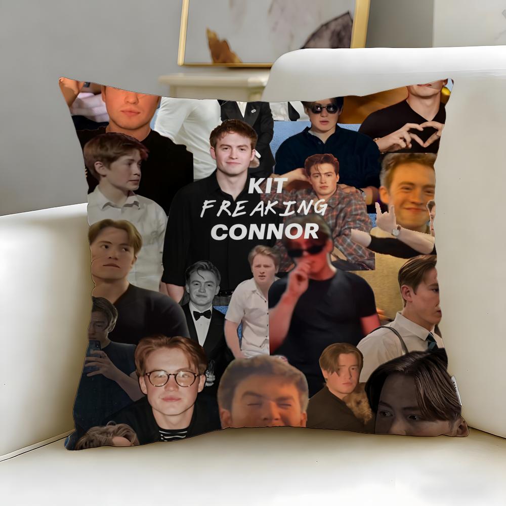 popular actor Kit Connor Cushion Cover Soft  EasyWash Pillow Case  Versatile for Couch Bed Travel and Office