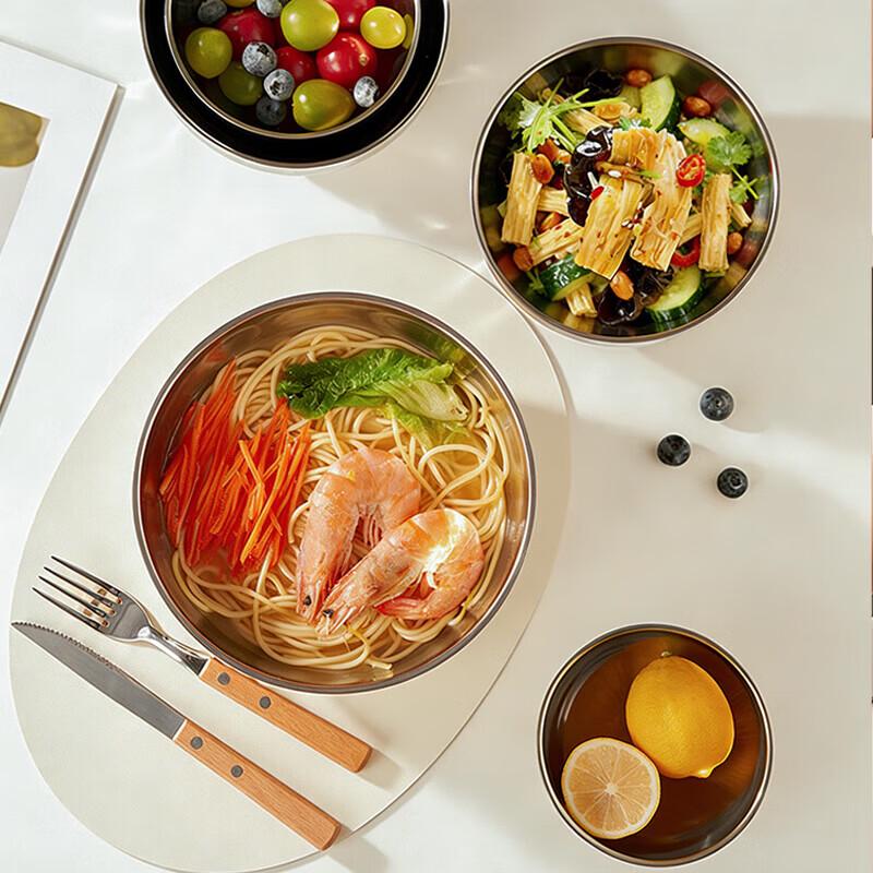 MAXCOOK 304 Stainless Steel 13cm Soup Bowls (6-Pack)