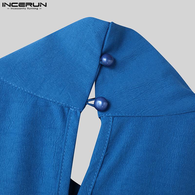 INCERUN Summer Men Sleeveless Cutout Splits Casual Long Tunic Tank Tops