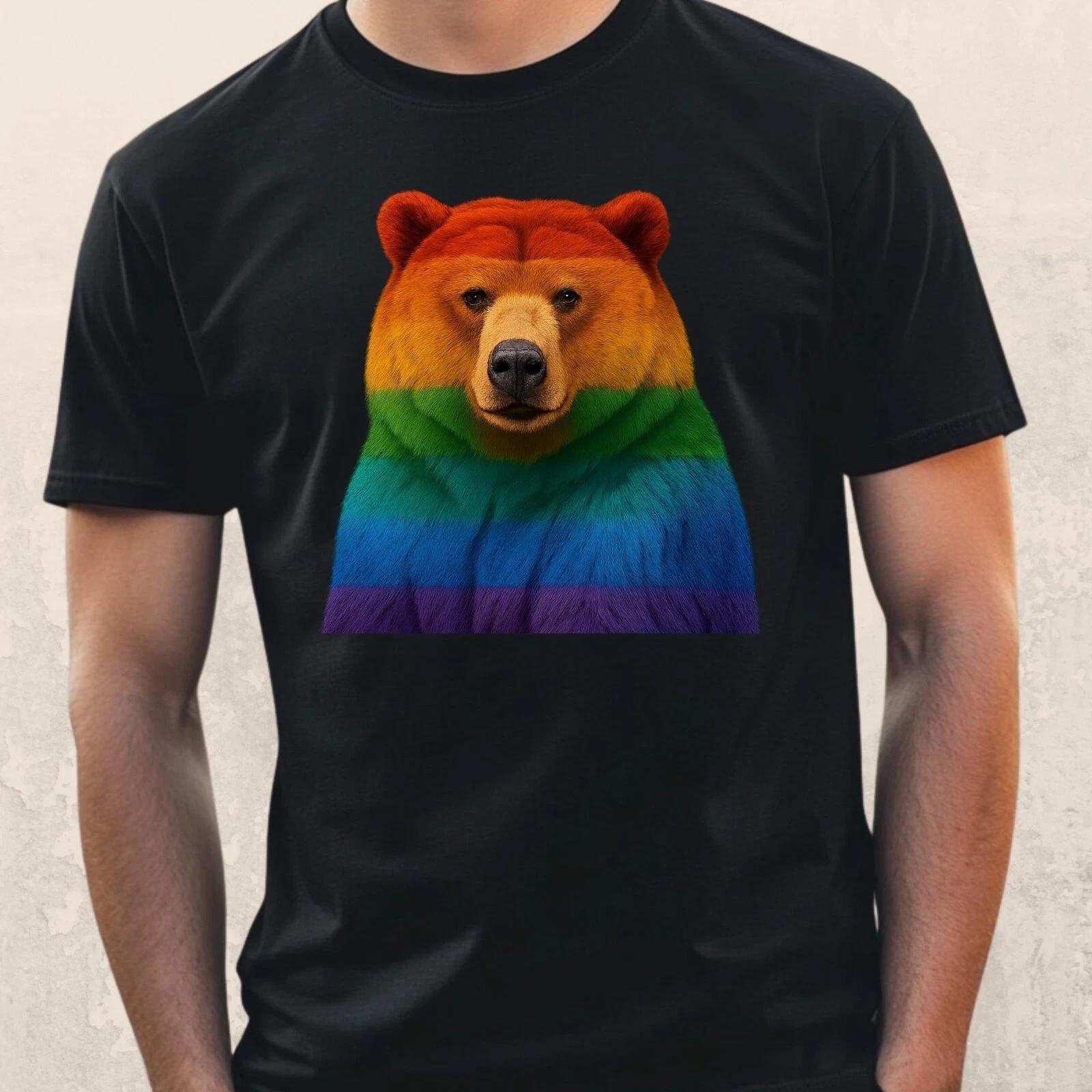 T-Shirt Herren Stolzer Grizzlybär Motiv Baumwolle Größe S bis 5XL XL
