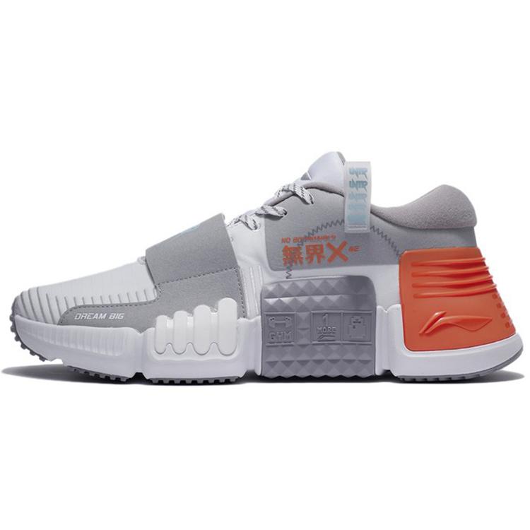 

LINING Casual Shoes Men Low-Top Standard White/Glacier Gray 41