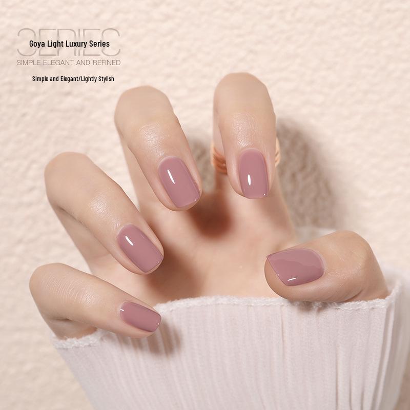 Gaoy Transparent Nude Jelly Gel Nail Polish 2025 - New Translucent Nude Color for Professional Use