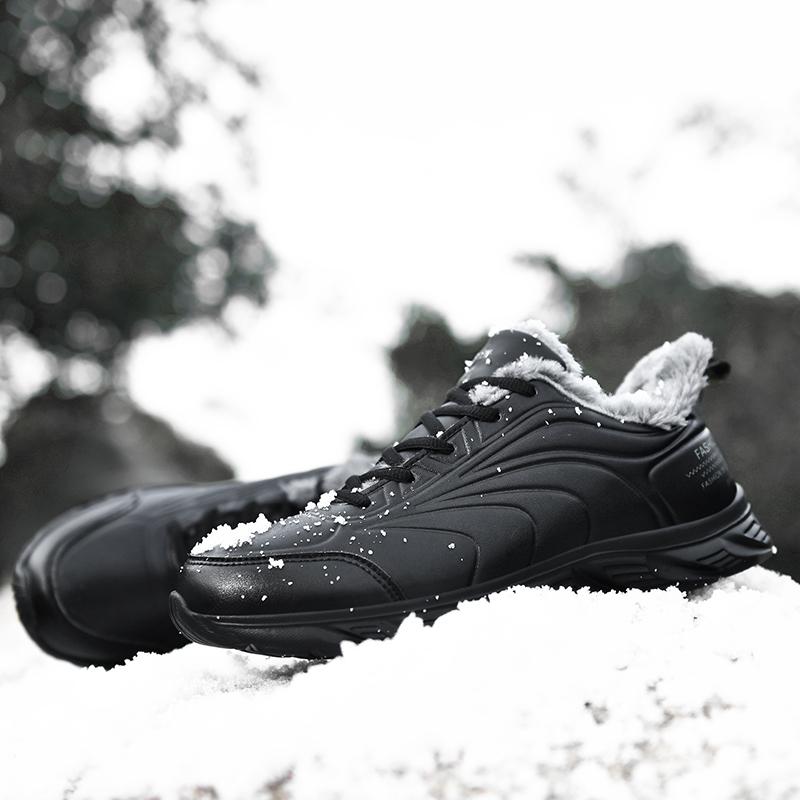 Super Warm Winter Sheos With Fur Sneakers Snow Men Shoe Waterproof Outdoor Boots Ankle Men Shoes Casual Men Boots Winter