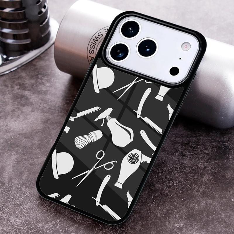 Hairdresser Barber Scissors Phone Case for iPhone 17 16 15 Pro Max Air 14 13 12 11 Plus Shockproof Cover