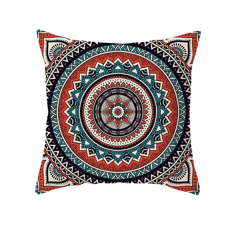 Moroccan Polyester Pillowcase 45x45cm Bohemian Hippie Sofa Cushion Cover Geometric Mancha Lo Print Home Decor