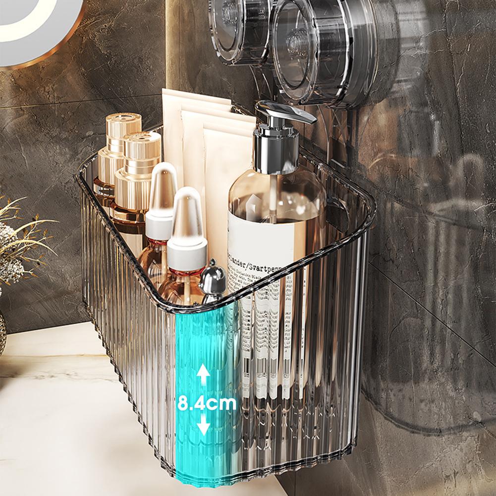 Shower Suction Cup Bathroom Shower Organizer For Bathroom Storage Home & Kitchen No Drilling Removable Reusable Shower Shelves