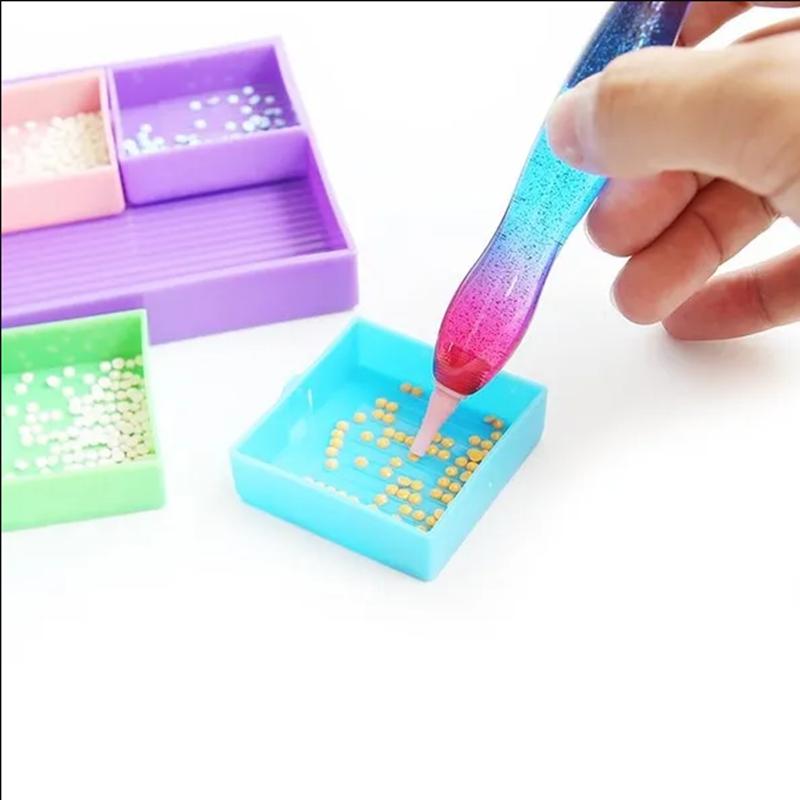 Outil de peinture diamant 5D, stylo à pointe en résine, nouveau stylo de peinture diamant avec conception de fil, Kits de têtes de stylo multi-placeurs