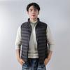Men's 90 fleece new men's stand-up collar vest white duck down light down jacket vest large size jacket