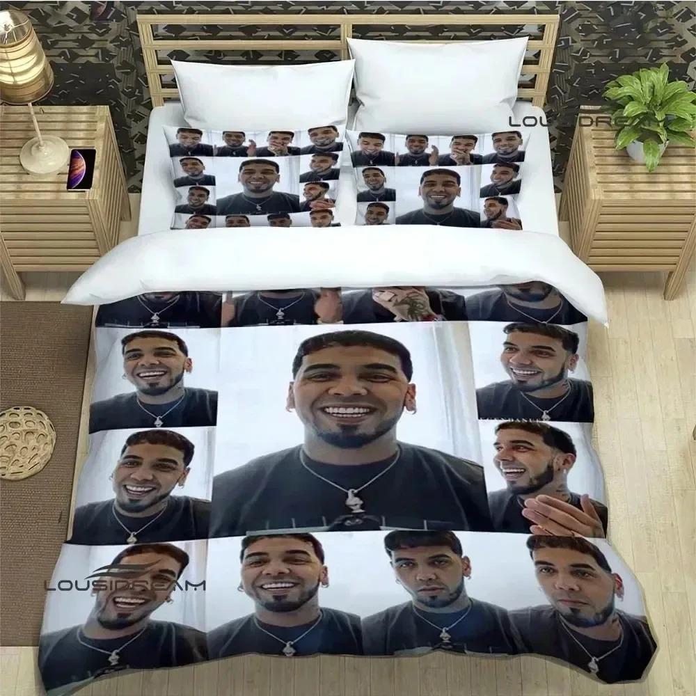 Comforter Rapper Anuel Aa Printed Bedding Sets Exquisite Bed Supplies Set Bed Comforter Set Bedding Set Luxury Birthday Gift