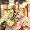 Viral Oil-Filled Iceberg Milk Tea Keychain Pendant with Colorful Liquid Quicksand
