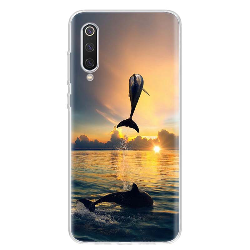 sea animal cute dolphin For Xiaomi Redmi Note 14 13 12 11 10 Pro Phone Case 12S 11S 11T 11E Plus 14Pro 13Pro 12Pro 11Pro Cover N