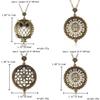 Vintage Magnifying Tree Pendant Necklace With Alloy Material For Stylish Women And Men