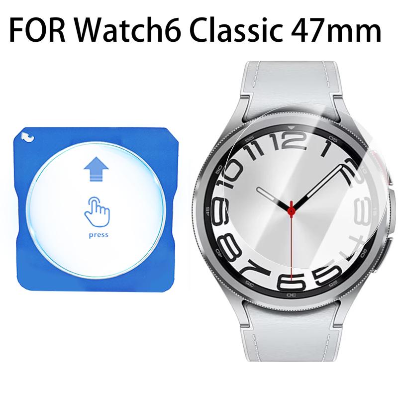 Tvrzené sklo pro Samsung Galaxy Watch 8 7 6 5 4 Nástroj pro snadnou instalaci jedním kliknutím Ochranná fólie na displej pro Samsung Watch 8 Classic 40mm 44mm Příslušenství