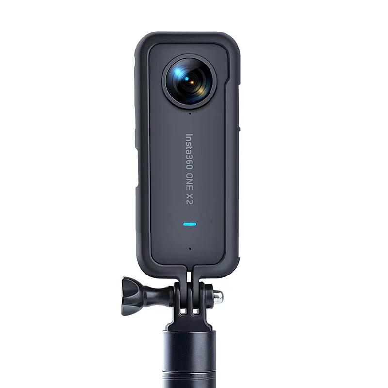 1Pc Insta360 ONE X2 Silicone Case Panoramic Camera Rabbit Cage Case Bezel Protective Frame Border Case Adapter Mount Accessories