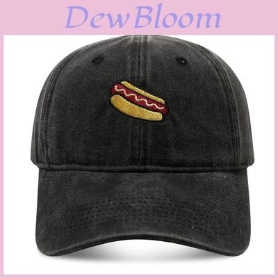 Vintage Dog Pattern Baseball Cap With Embroidery For Casual Women Men Summer