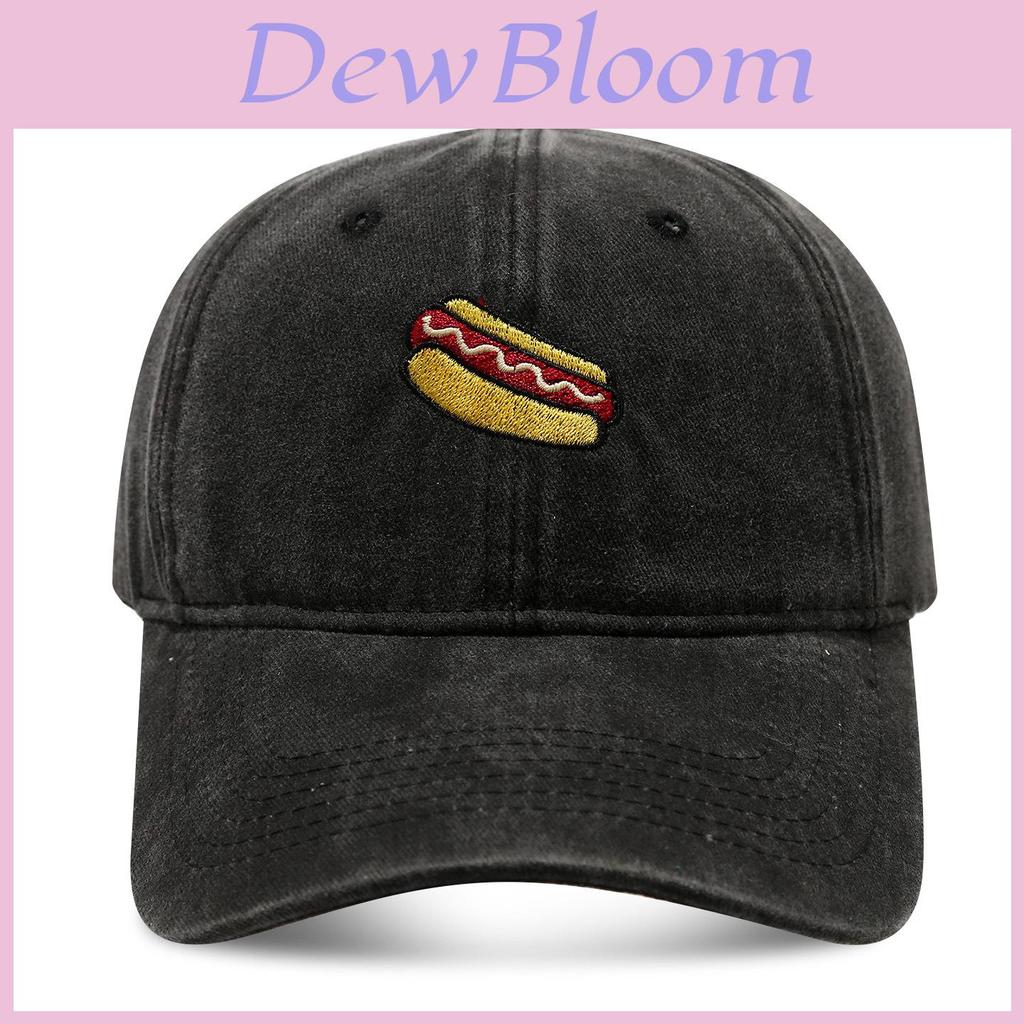 Vintage Dog Pattern Baseball Cap With Embroidery For Casual Women Men Summer