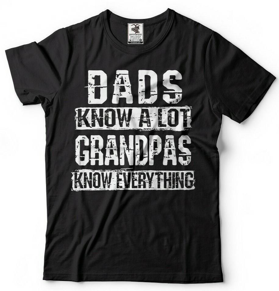 Heren Opa T-shirt Opa Weet Alles Grappig Opa Cadeau T-shirt
