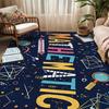 Colorful Alphabet Puzzle Print Kids Area Rug Soft Non-Slip Educational ABC Number Play Mat Learning Home Decor Floor Carpet