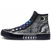 Artist Collaboration Five Elements Wood Non-Slip Wear-Resistant High-Top Canvas Shoes Unisex Sneakers Black K09Y5VS87-990