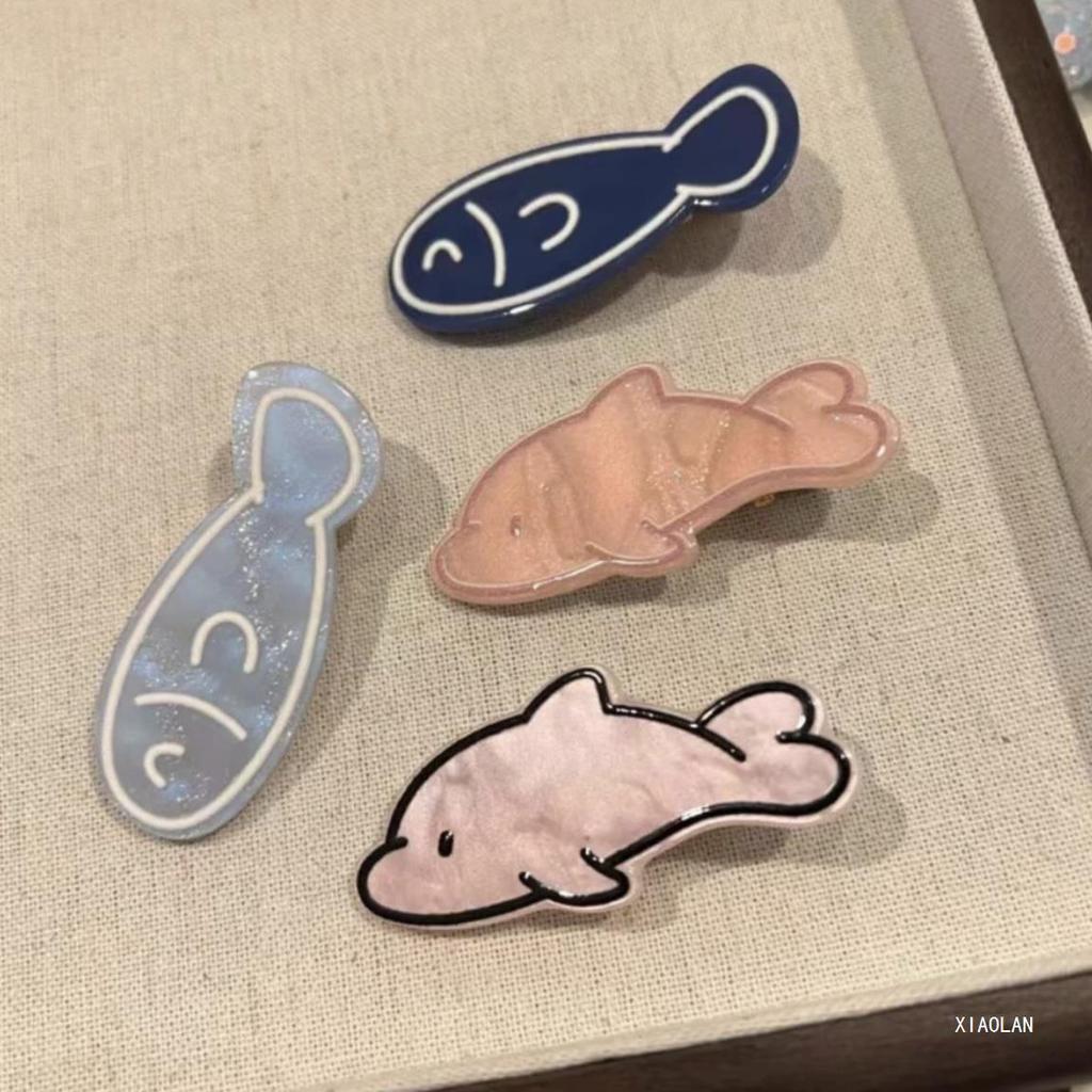 1/8/10 szt. Mała Rybka Kreskówkowa Spinka do Włosów Projekt Serii Morskiej Lekka Dziewczęca Grzywka Zabawna Spinka Spinka do Włosów