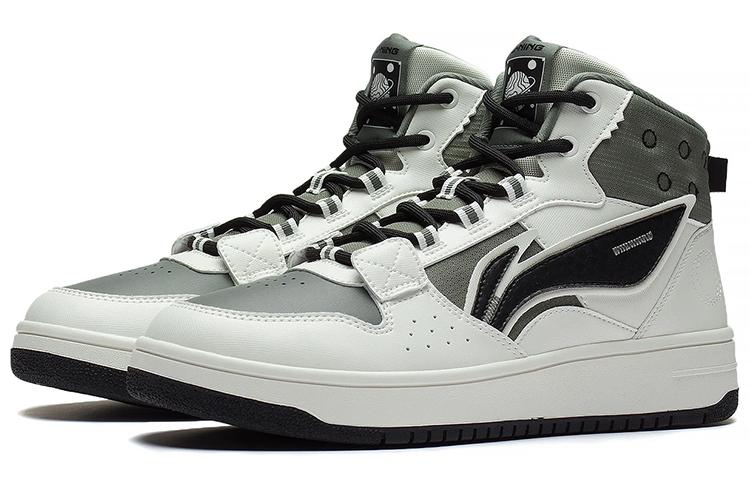 Li Ning Mountain Plain Textile, Synthetic Leather Slip Resistant, Abrasion Resistant, Lightweight High top AGCS241-2