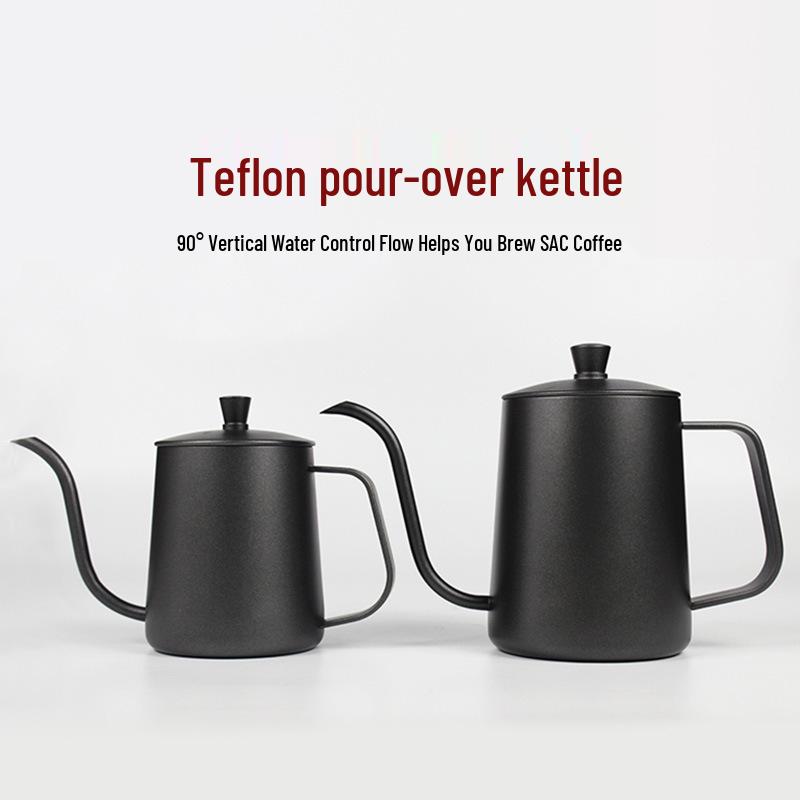 Teflon Long-Spout Pour-Over Kettle for Coffee and Tea Brewing