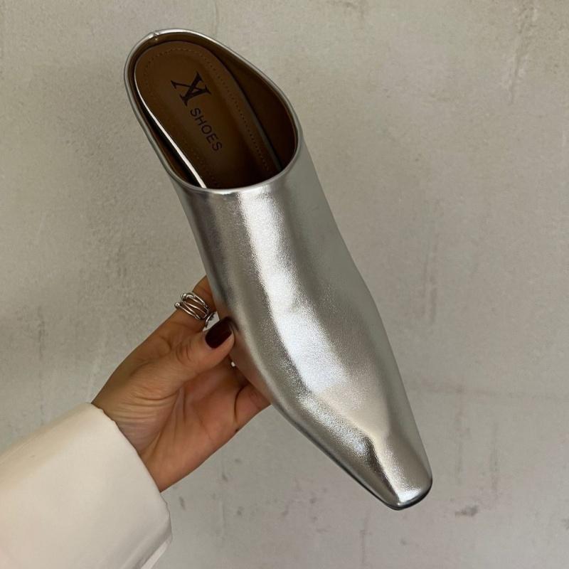 Fashion 2025 Roman Baotou Half Women's Slope Heels High Slippers Summer New Fashion Outside Thick Lazy Mules Slippers Soft Sandals