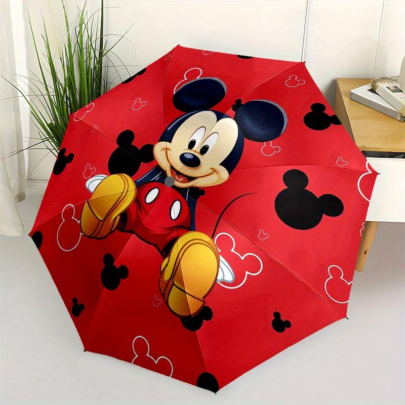 

Mickey Mouse,Disney Themed Automatic Opening and Closing Folding Umbrella, Reinforced 8 Ribs, Compact Travel Design, Fashionable Folding Umb